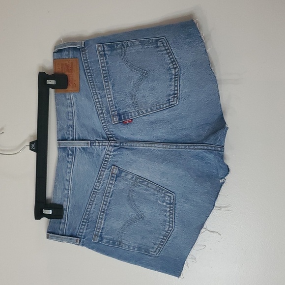 Levi's 501 Denim Cutoff Shorts Size 30 Button Fly Medium Wash Womens - Picture 4 of 8